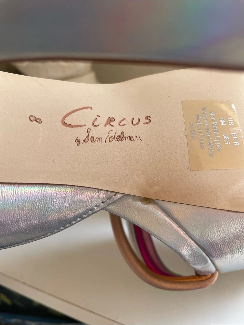 Circus NY by Sam Edelman Alana Platform Sandal Multicolor Front Straps New